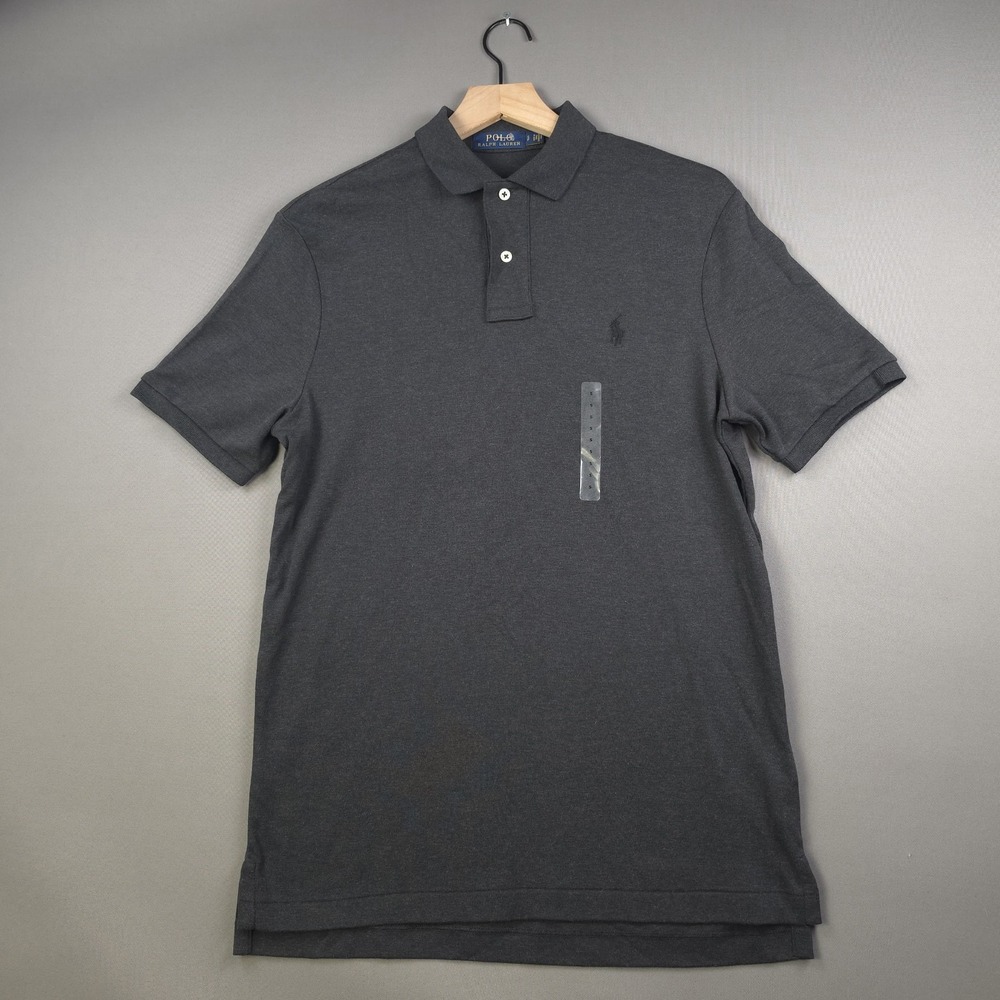 Polo Ralph Lauren Mens Polo Shirt Small Gray Heather Short Sleeve Pony Logo NWT